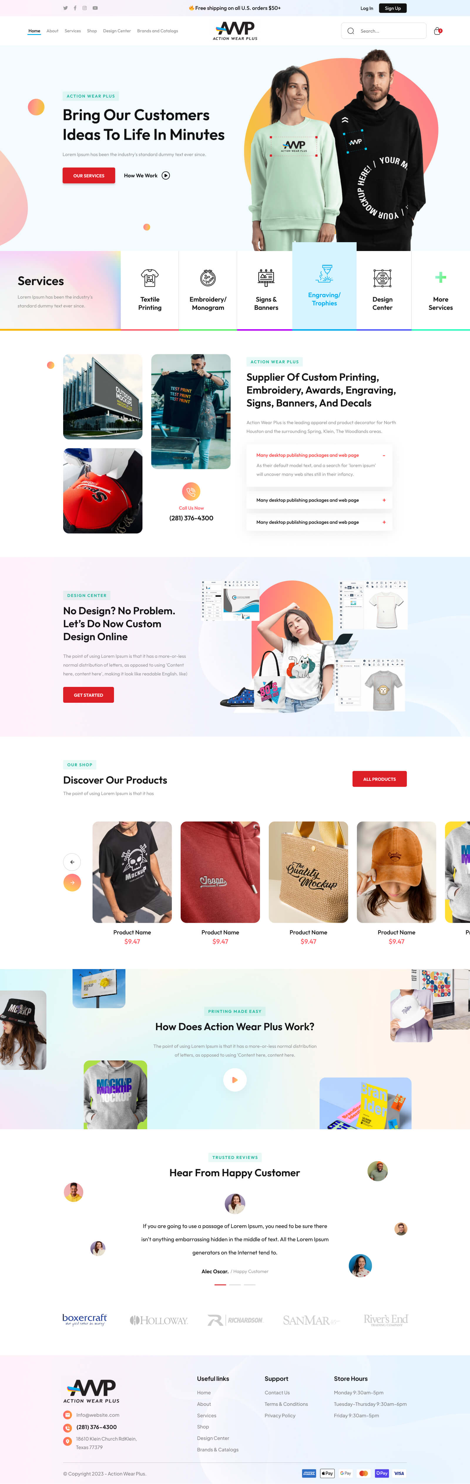 Kathy Howard website interior pages design by Yousuf Ameer