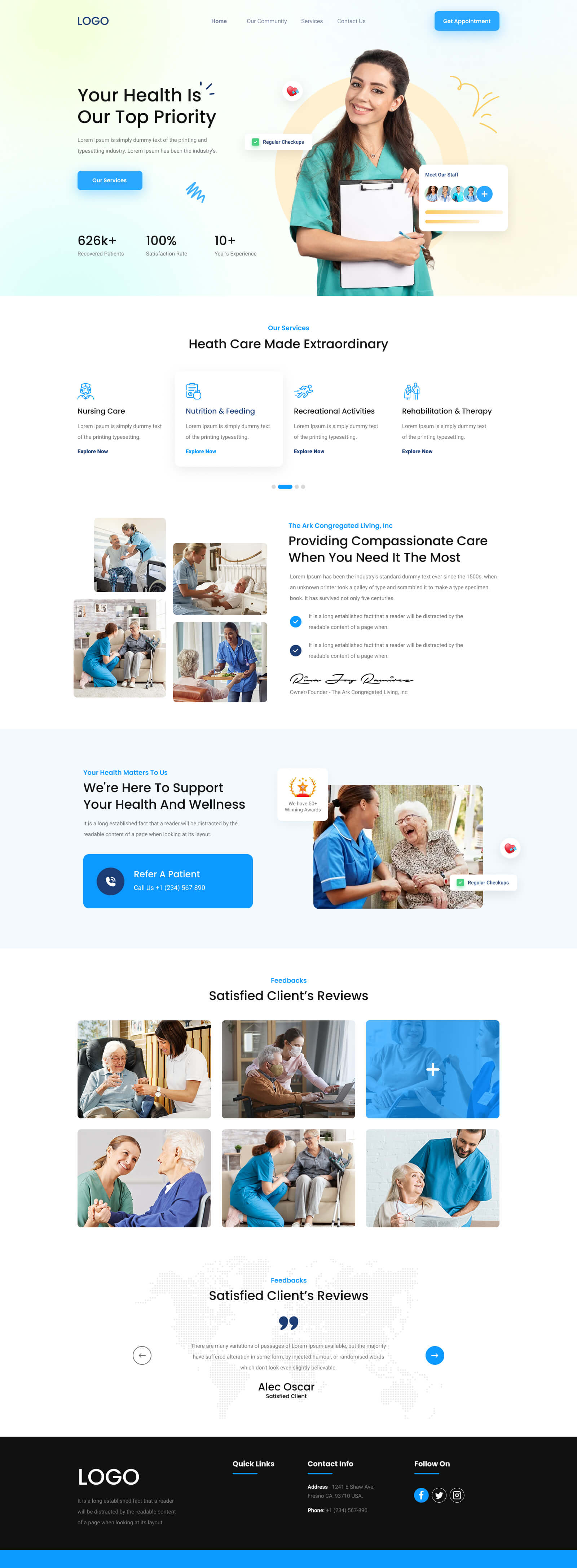 Rina Joy Ramirez custom website design by Yousuf Ameer
